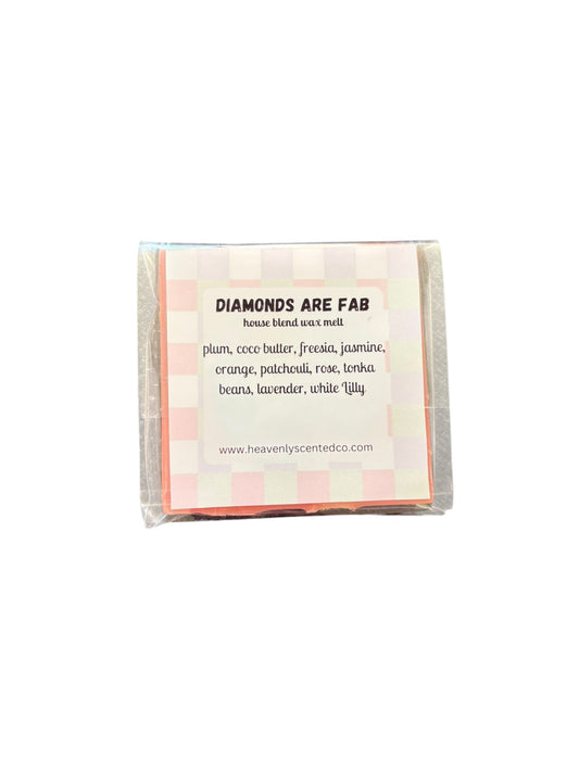 Diamonds are fab (house blend) chocolate block wax melt