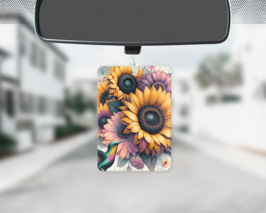 Sunflower car freshie