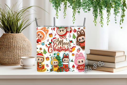 Monster Christmas tumbler