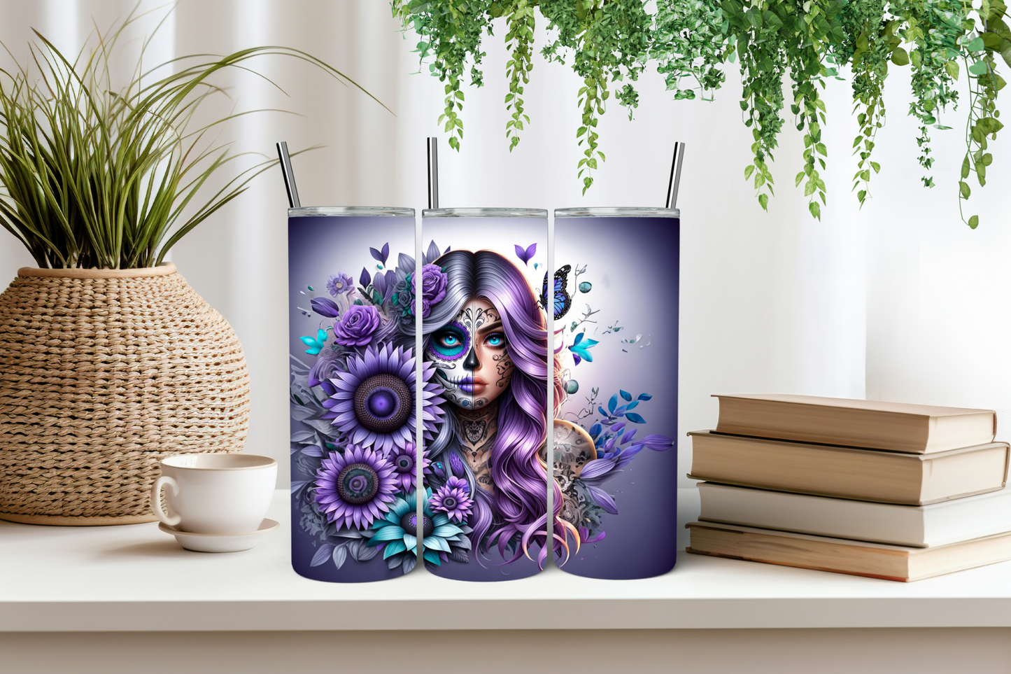 Purple girl tumbler