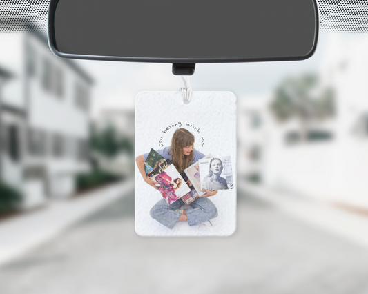 You belong with me car freshie
