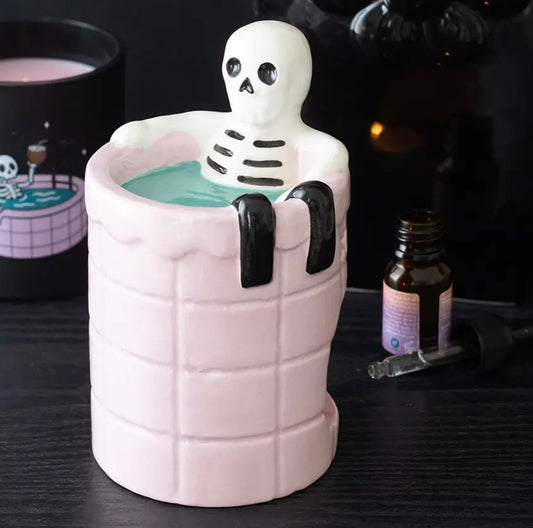 Dead cool skeleton tealight warmer