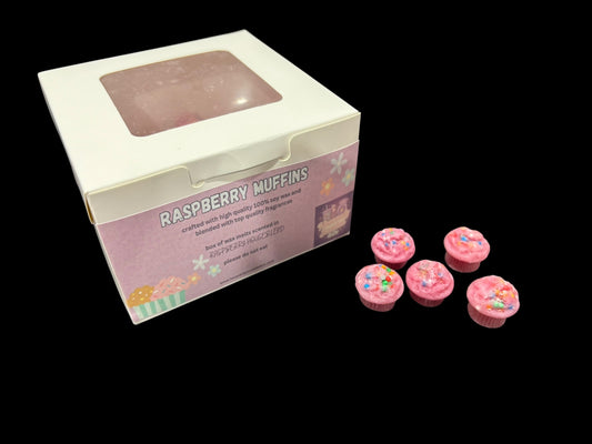 Mini raspberry muffin wax melts
