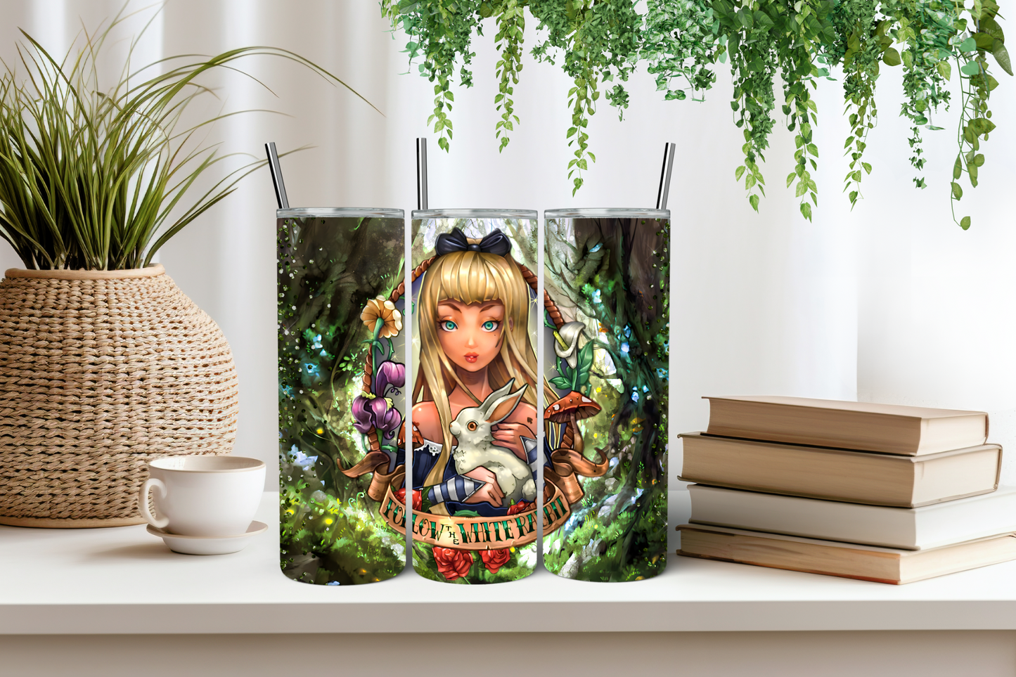 White rabbit tumbler