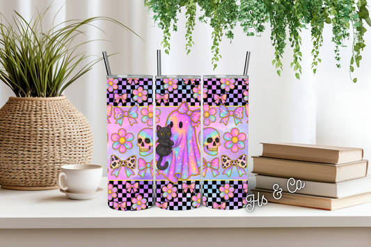 Ghost cat gal tumbler