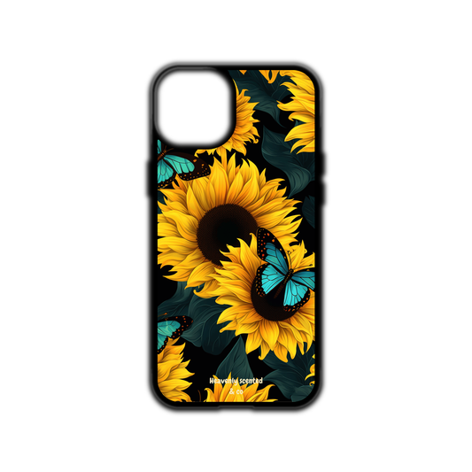Sunflower and butterfly iPhone case