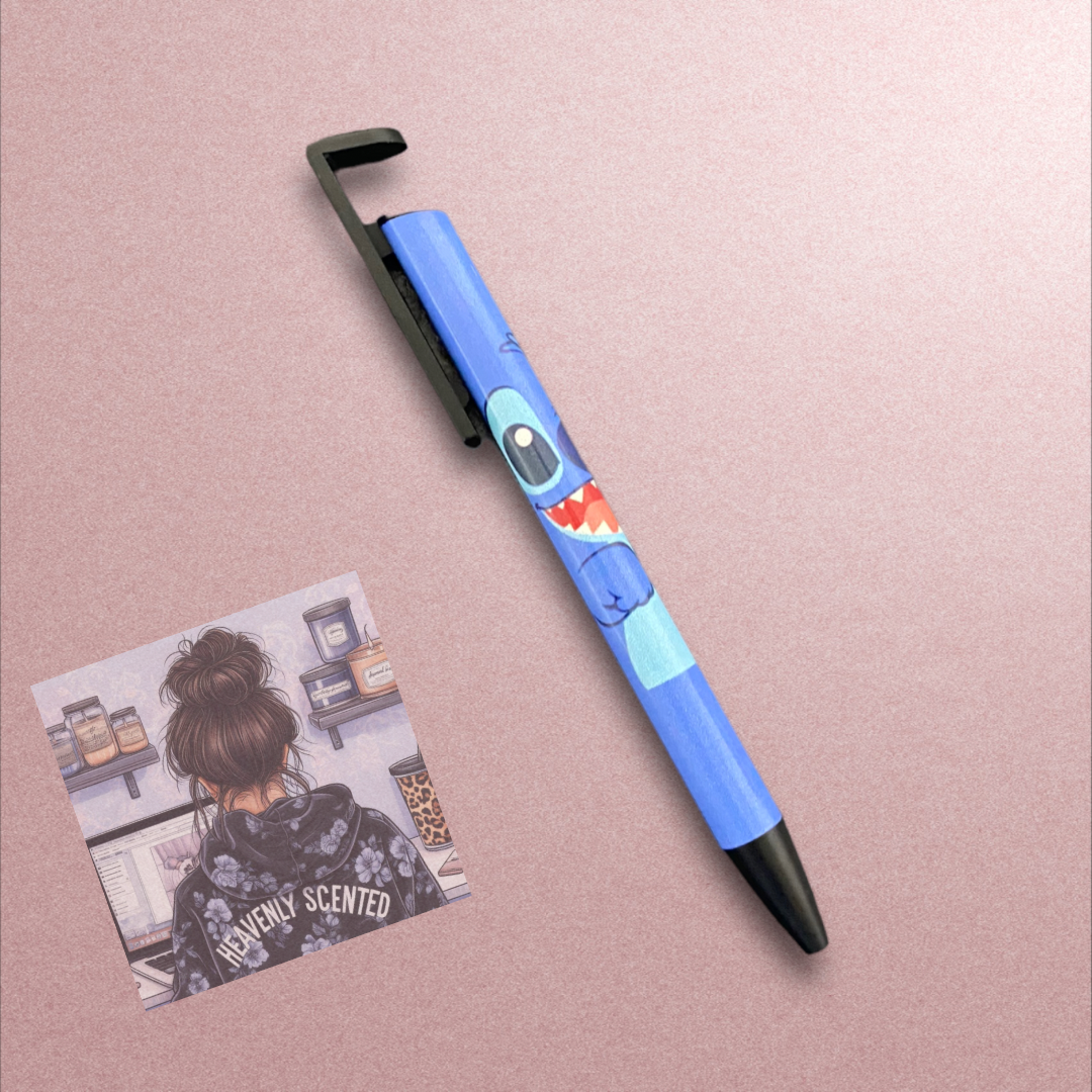 Blue man pen