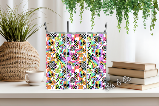 Neon vibe spook tumbler
