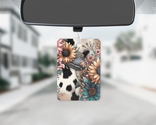 Cow fur mix car freshie