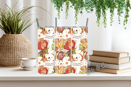 Lion bracelet tumbler