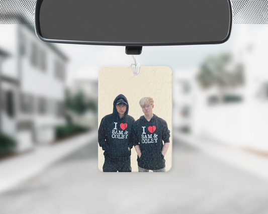 Sam and Colby car freshie