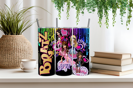 Bratz colour drip tumbler