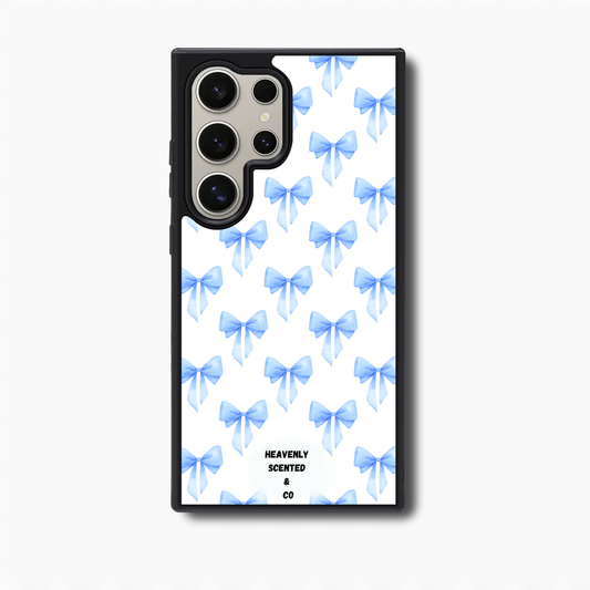Blue bow Samsung case