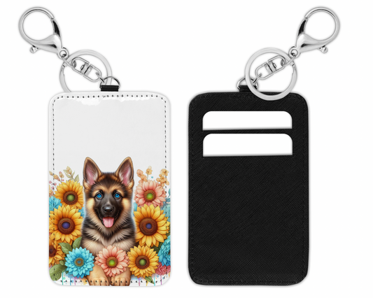 German shepherd pup card holder