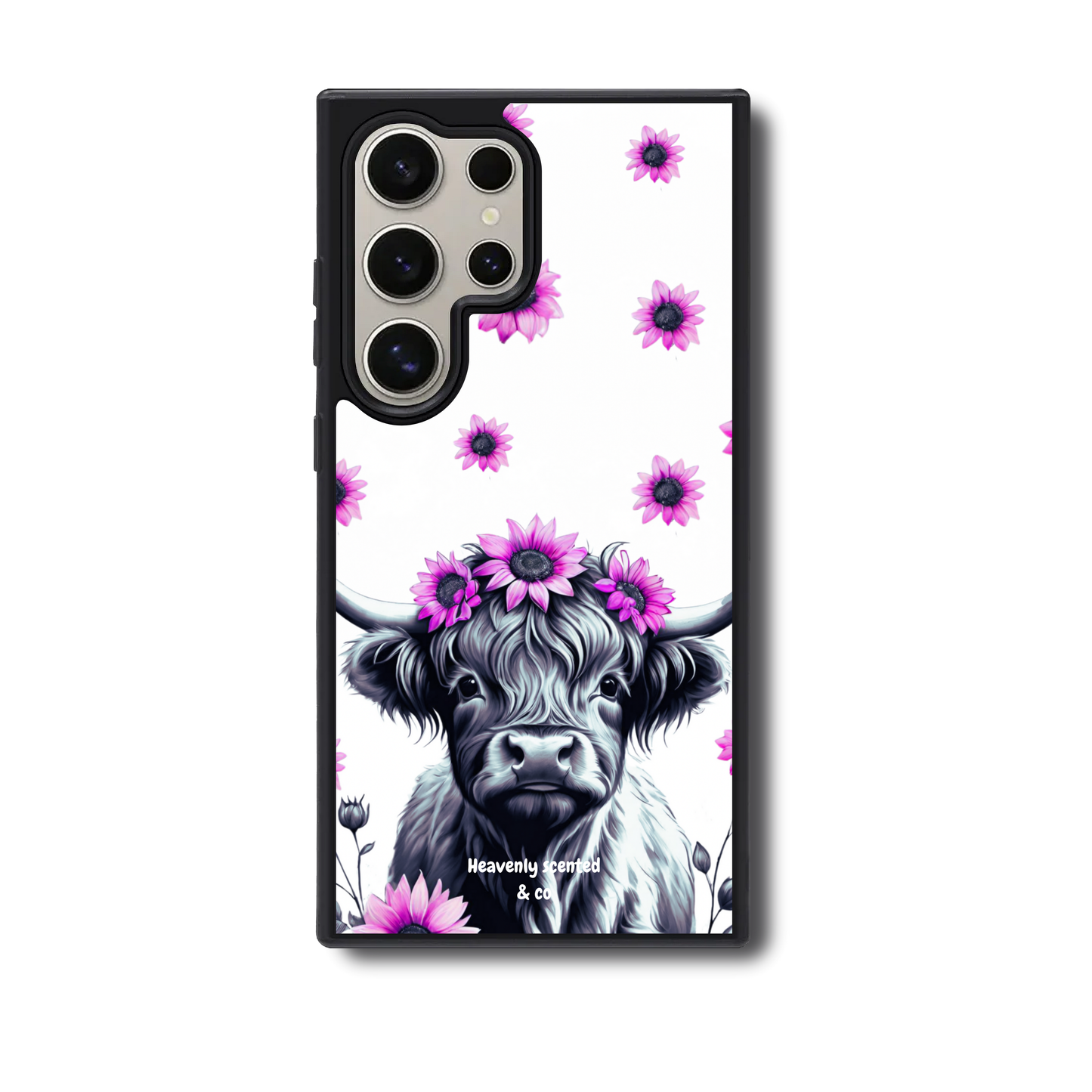 Floral highland Samsung case