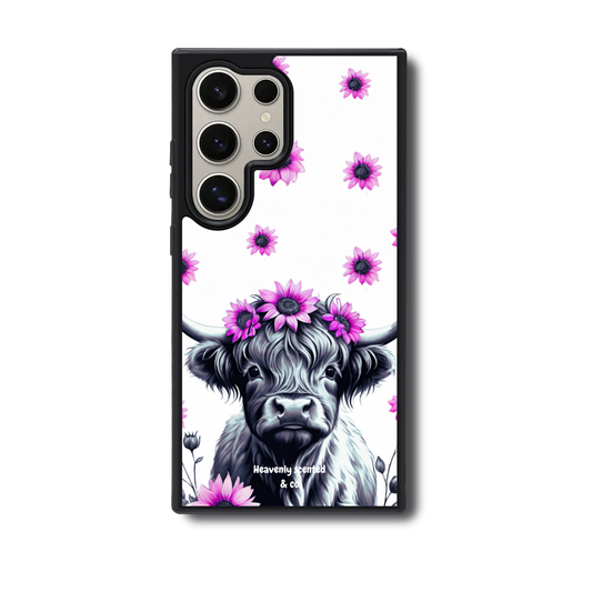 Floral highland Samsung case