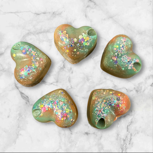 Mini heart wax melts