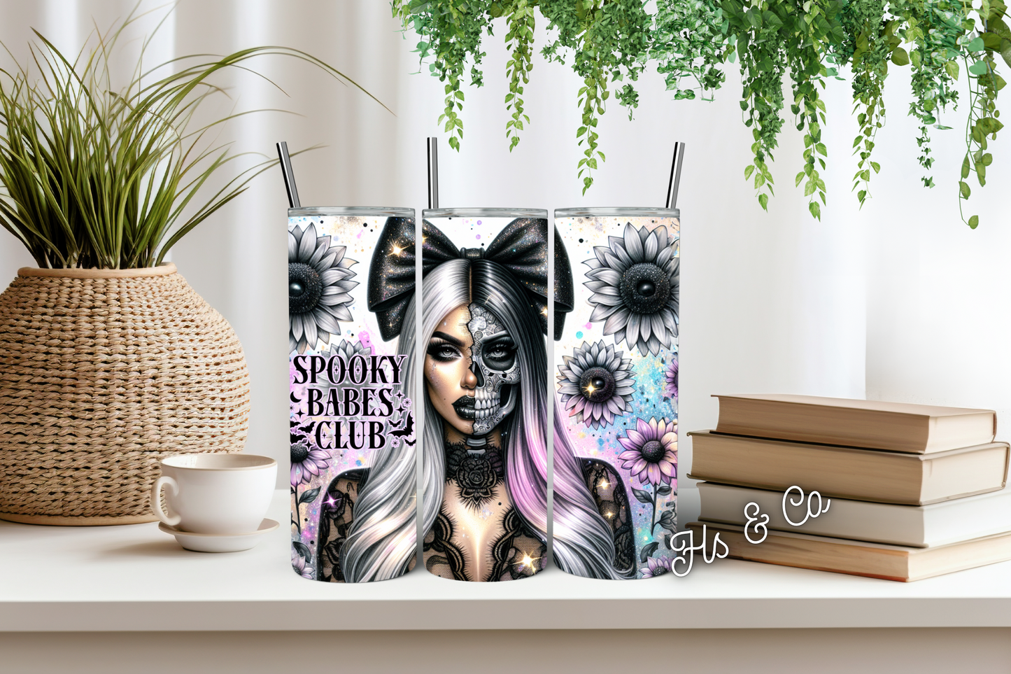 Spooky babes club tumbler