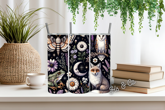 Moon owl frog and fox tumbler