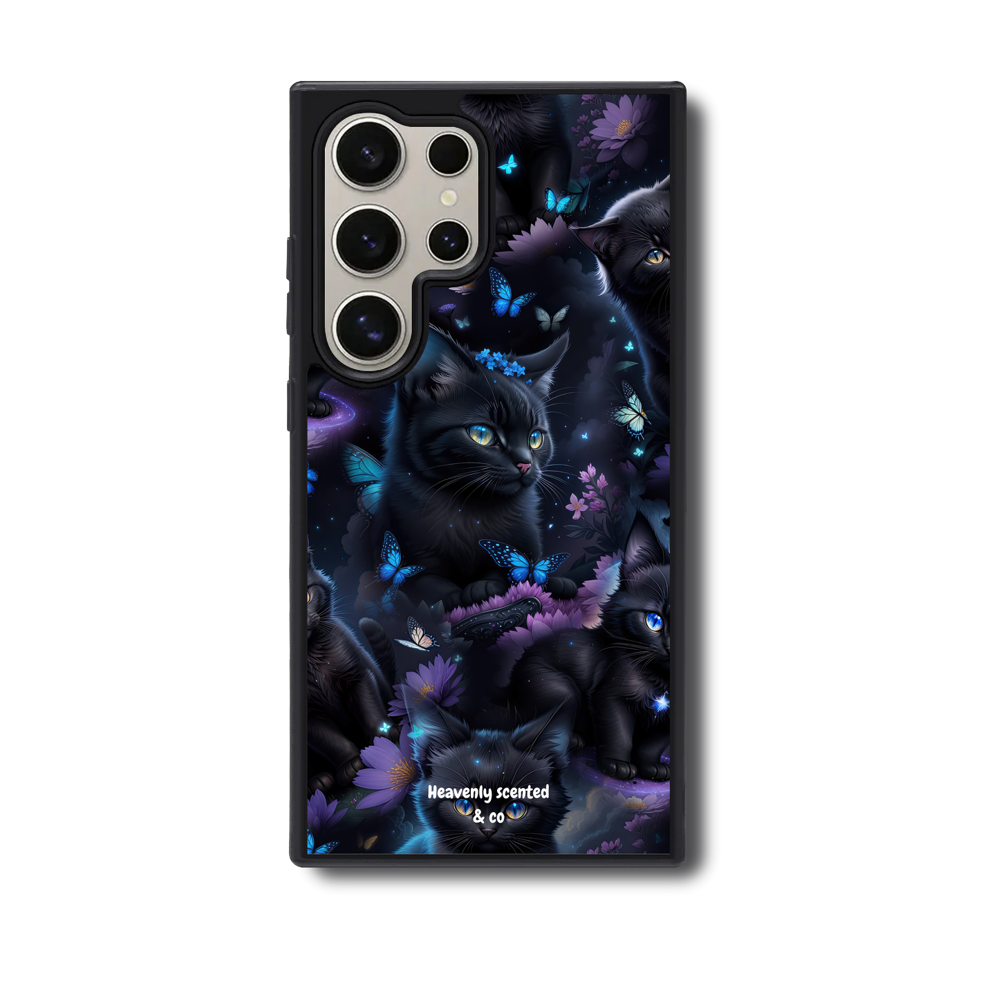 Black cat Samsung case
