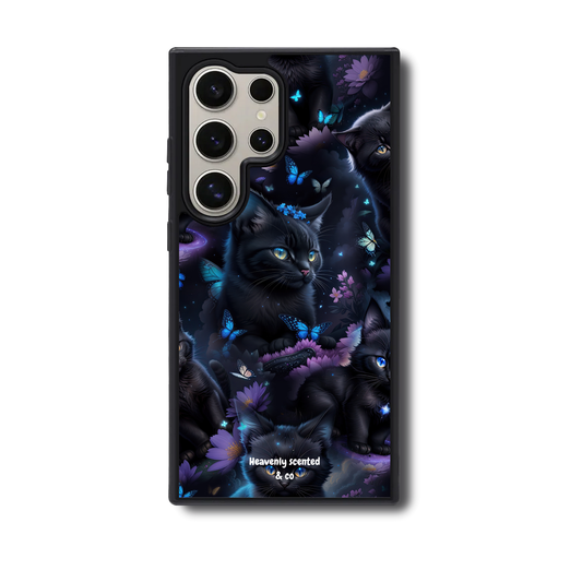 Black cat Samsung case