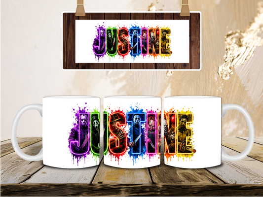 Horror name mug