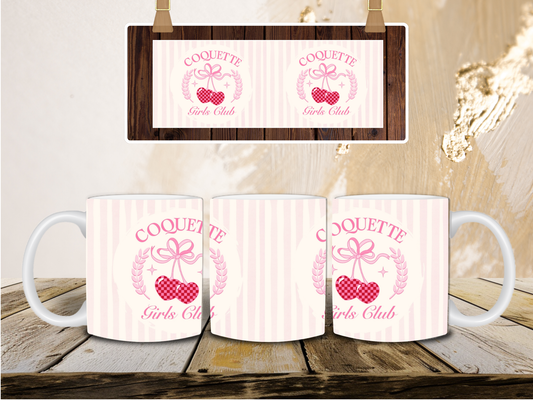 Coquette girls club mug