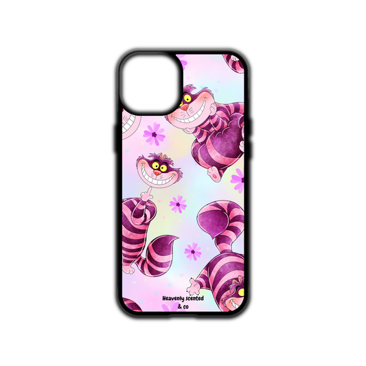 Crazy purple cat iPhone case