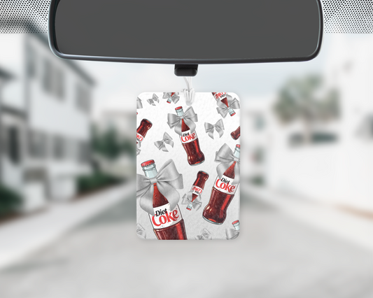 Diet soda car freshie