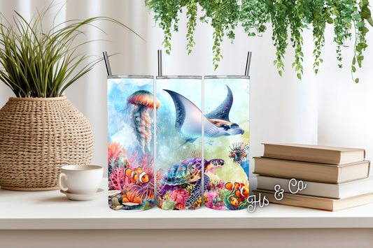 Ocean mix tumbler