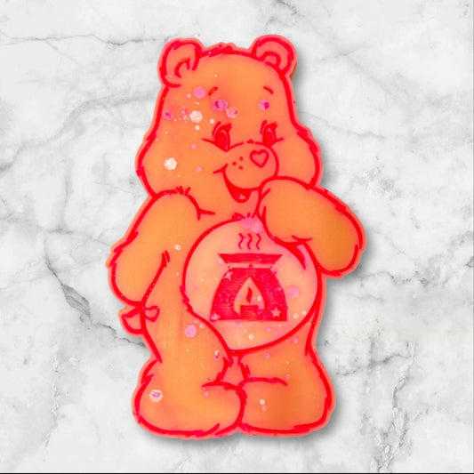 Car bear was melt