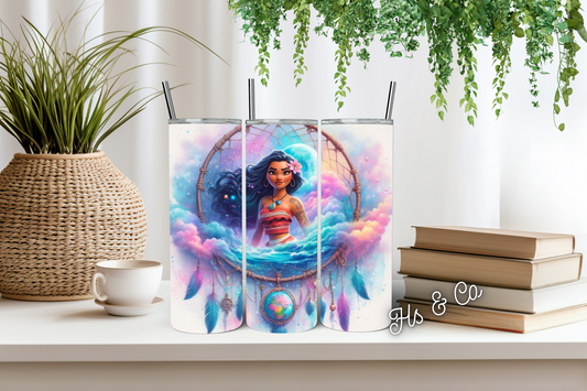 Ocean goddess dream catcher tumbler