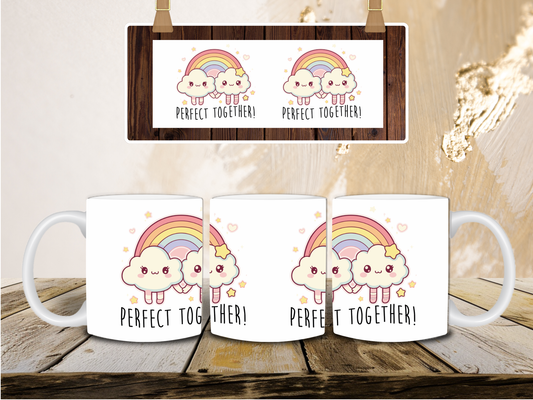Rainbow buddies mug