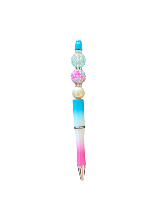 Ombré pink and blue pen