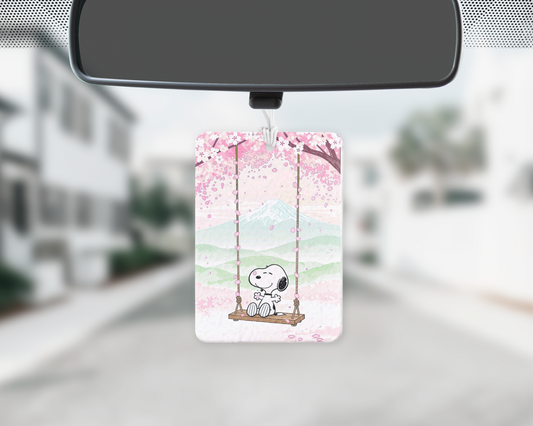 Dog swing car freshie