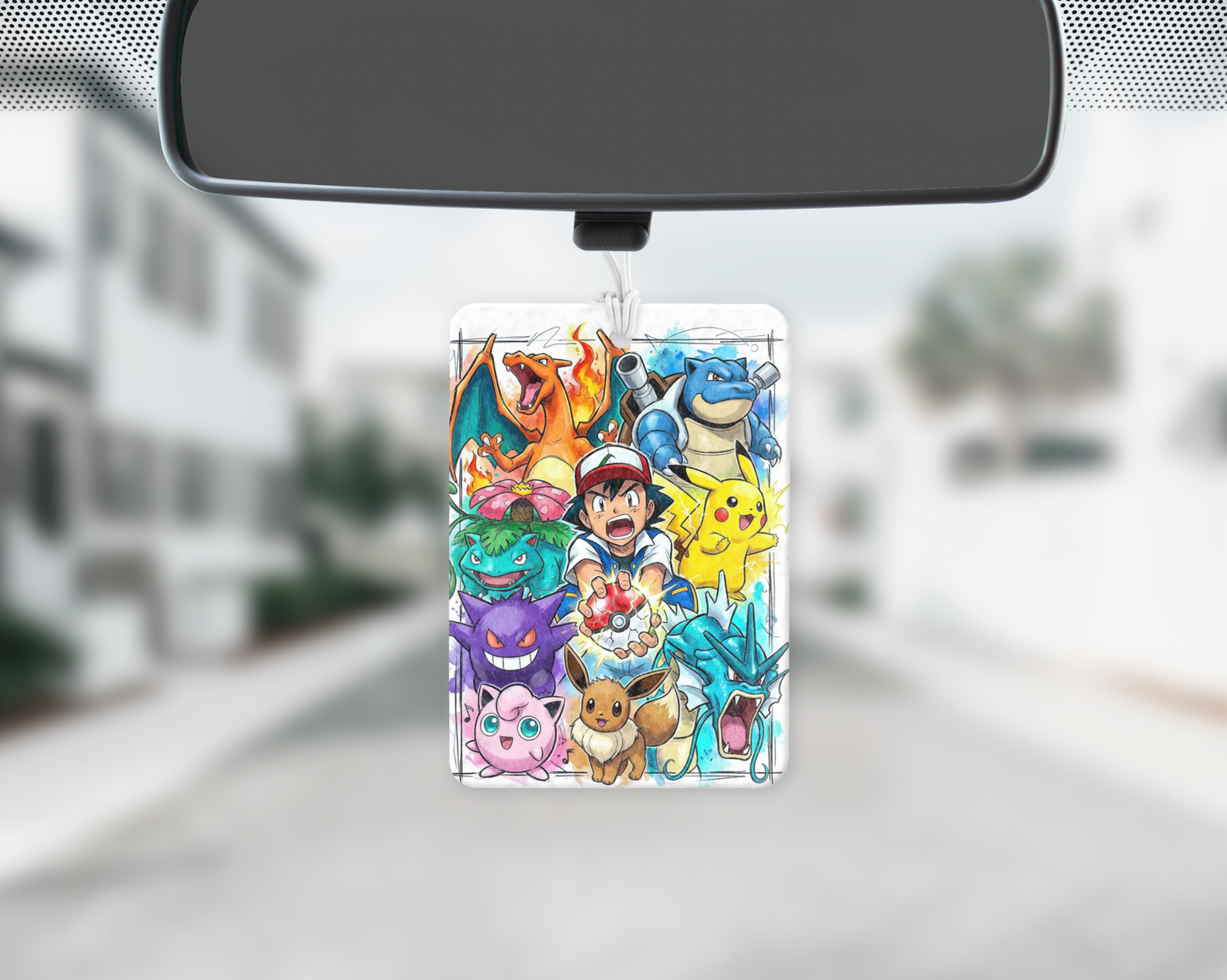 Ash catch them all car freshie