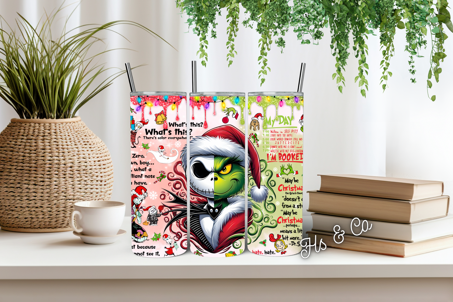 Jack/grinch tumbler