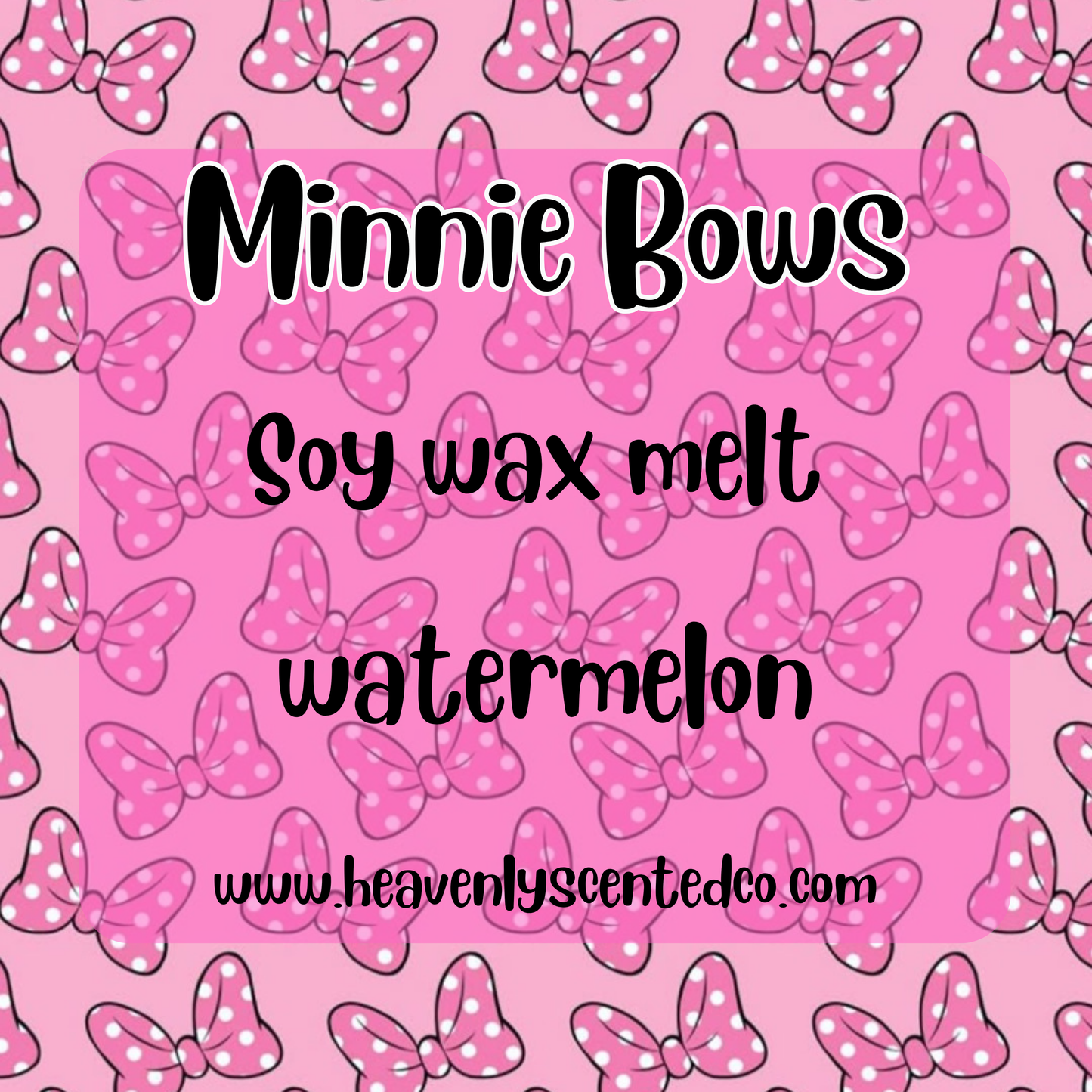 Minnie bows wax melt