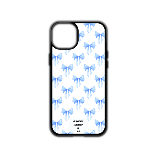 Blue bow iPhone case