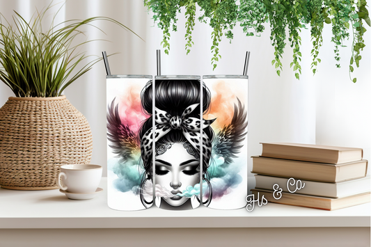 Pastel smoke gal tumbler