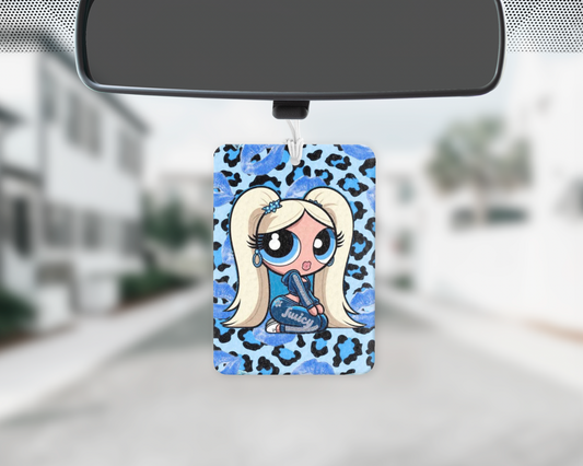 Juicy blue car freshie