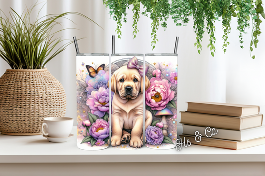 Golden lab tumbler