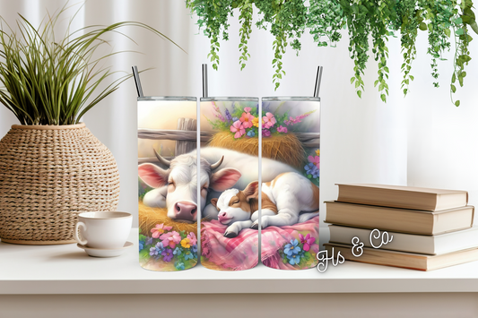 Sleep cow mumma tumbler