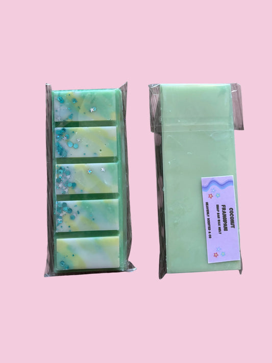 Coconut frangipani snapbar wax melt