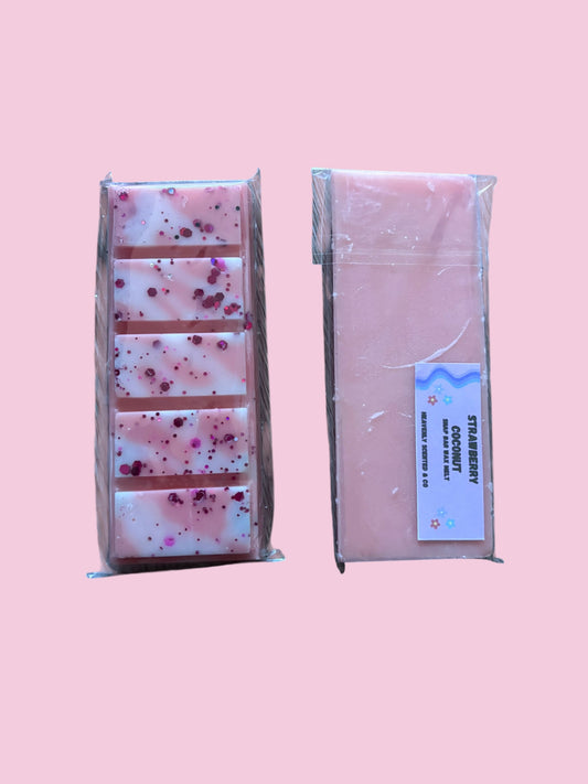 Strawberry coconut snapbar wax melt