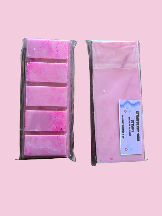 Strawberry sour straps snapbar wax melt