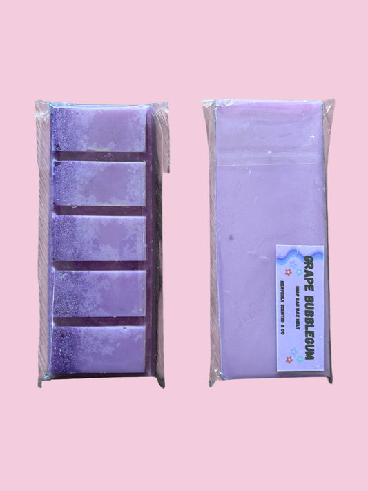 Grape bubblegum snapbar wax melt