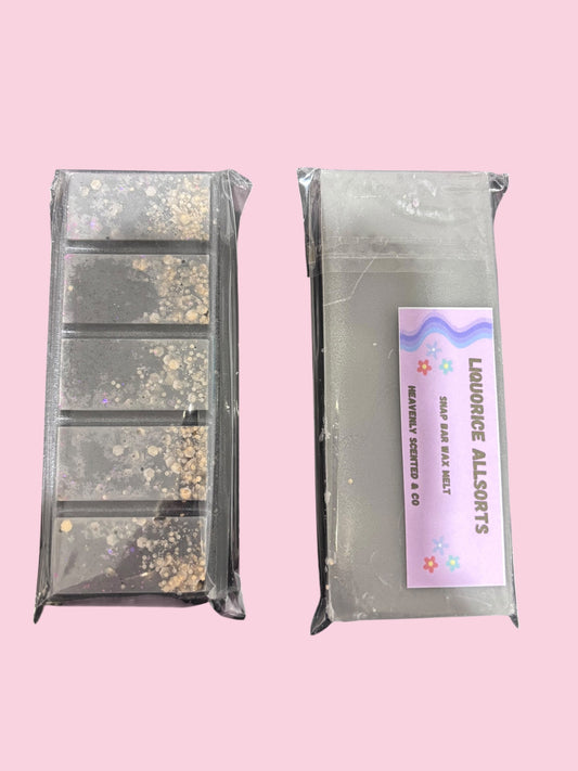 Liquorice allsorts snapbar wax melt