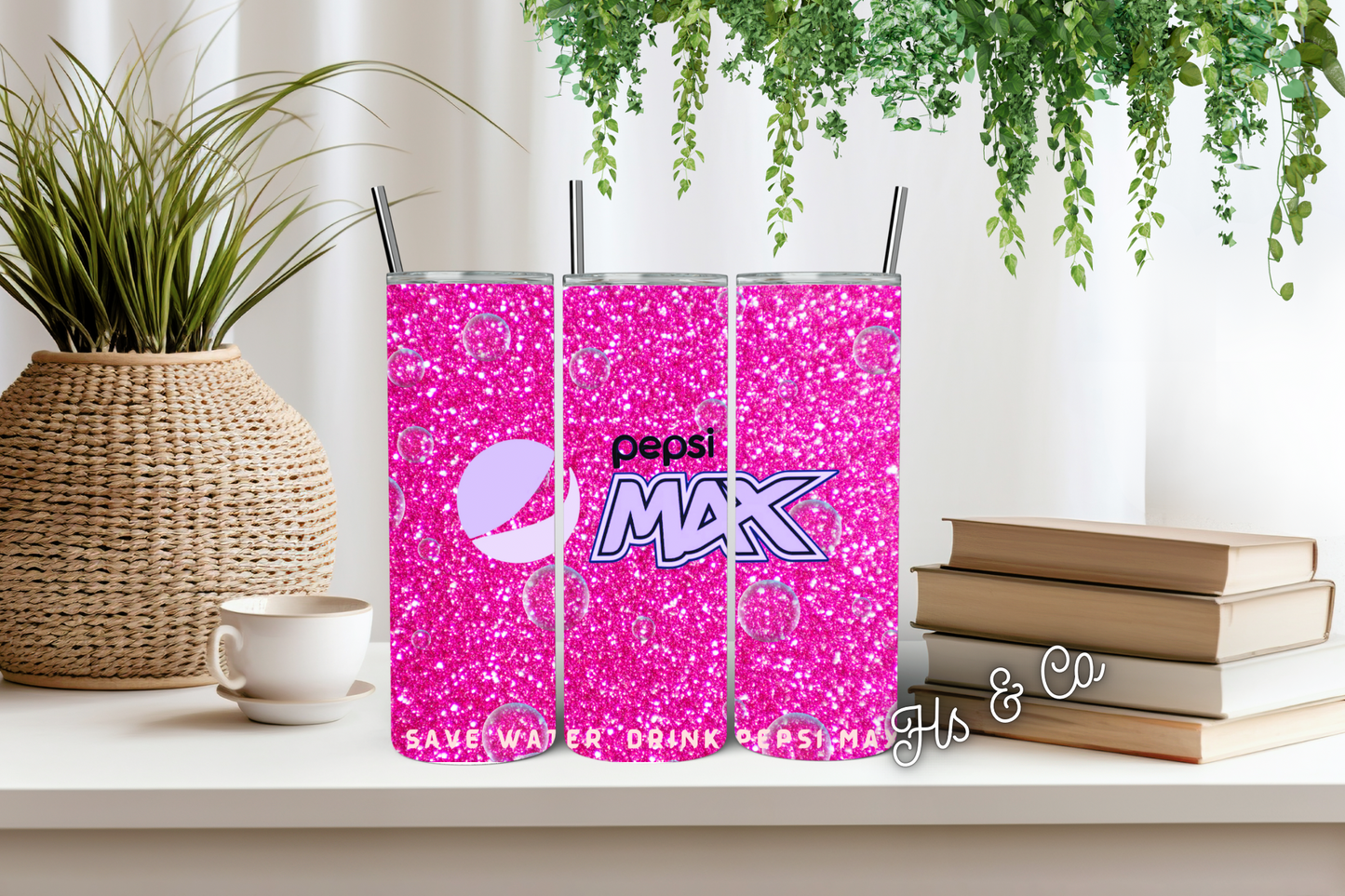 Pink Pepsi max tumbler