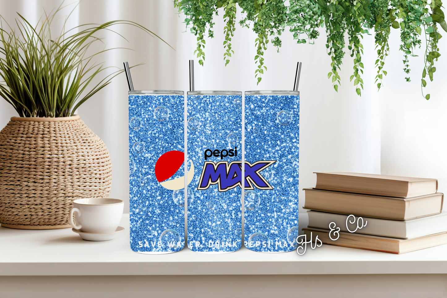 Blue Pepsi max tumbler